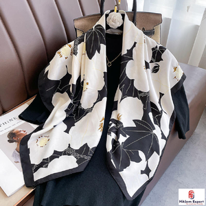 Luxury Long Scarf Soft Fabric Head <b>Wrap</b> Custom Printing Low MOQ <b>White</b> Label OEM ODM Textile Manufacturer Bali Supplier - Product Image 1