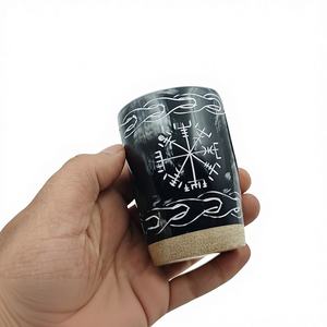 Best Selling Domestic Hand-made Dishwasher Safe Solid Buffalo Horn Viking Drinking Mug with 24hrs Hot/Cold Retention <b>Gift</b> <b>Box</b> - Product Image 3
