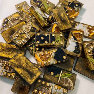 Caja de joyería de resina cristalina DIY Early Riser, caja de almacenamiento de resina Domino, molde de silicona para dominó Pai Gow, estilo popular transfronterizo - Product Image 1