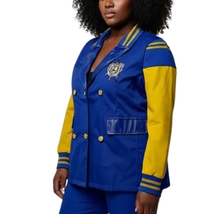 Blazer personnalisé pour femme de la sororité Sigma Gamma Rho, veste de costume formelle brodée avec lettres grecques, élégante pour le bureau et les occasions professionnelles - Product Image 6