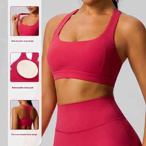 ACTIVE ENTERPRISES Soutien-gorge de sport et de yoga pour femme, grande taille, sexy, en dentelle, sans couture, à maintien élevé, confortable, respirant, écologique, élégant - Product Image 6