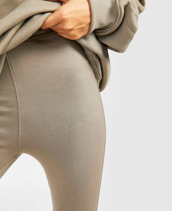 Ultimo stile di alta qualità da donna Crop Top Casual tuta da ginnastica con cerniera tute traspiranti taglie forti Set in pile tinta unita da donna - Product Image 1