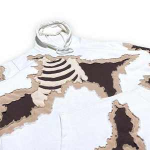 <b>Men's</b> <b>White</b> Hooded <b>Sweatshirt</b> Oversized Casual Autumn Wear With Skeleton Print Pattern Knitted Cotton Regular Sleeve Style - Product Image 5