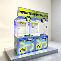 Machine à griffes commerciale coréenne pour poupées de 8 à 12 pouces, machine d'arcade à monnayeur pour récompenses, commande par bouton et joystick, OEM