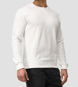 Sweat-shirt oversize en coton 100% pour l'hiver, col rond épais, imprimé personnalisé, fermeture éclair, en molleton de coton French Terry - Product Image 4