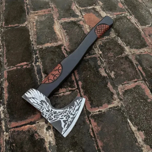 LEGACY BLADES Hacha Tomahawk de Acero con Alto Contenido de Carbono de Grado Industrial, Hoja Forjada a Mano, Mango de Madera de Fresno, Hacha para Exteriores OEM - Product Image 5