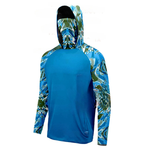 Sudadera con Capucha Estampada para Pesca, de Poliéster/Algodón, Manga Larga, Protección Facial, Secado Rápido, UPF 50, Ligera - Product Image 6