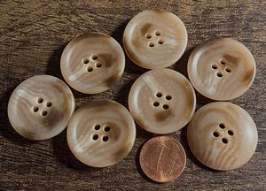 Eco-Friendly Rustic Handmade Polished Bone Buttons for Craft & Gift Decoration Vintage Style DIY Craft Supplies - Product Image 4