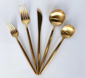 Unique Gold <b>Flatware</b> <b>Set</b> Elegant Stainless Steel Cutlery <b>Set</b> Champagne Gold <b>Flatware</b> <b>Set</b> Durable Stainless Steel Cutlery <b>Set</b> - Product Image 3