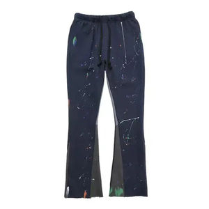 Glory Manufacturer – Nouveaux Joggers Homme Personnalisés, Patchwork Contrastant, 100 % Coton, Taille Élastique et Bas Évasé, Modèle 2026 - Product Image 3