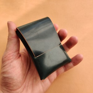 Custom Packaging Leather Stitchless <b>Wallet</b> Minimalist Slim Design One Piece Fold Card <b>Holder</b> Factory Price LSSW-0043 - Product Image 4