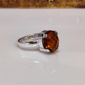 Citrine Yellow Topaz Gemstone <b>Ring</b> Handmade <b>925</b> <b>Silver</b> <b>Ring</b> Jewelry Women Statement <b>Ring</b> - Product Image 2