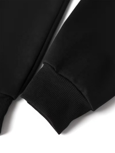 Sudadera Corta con Capucha para Mujer, Precio al por Mayor, con Impresión de Logotipo Personalizado, Algodón y Poliéster, Transpirable, Color Sólido - Product Image 3