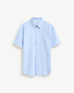 Men's Breathable Printed Casual Short-Sleeve Solid Shirt Turn-<b>down</b> Collar Fitted 100% Cotton Knitted Autumn Routine Vietnam - Product Image 1