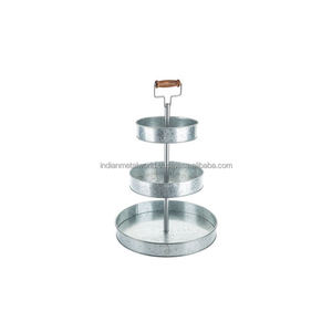 Présentoir à gâteaux à plusieurs niveaux personnalisé moderne en métal support à gâteaux pour mariage supports à gâteaux décoratifs - Product Image 4