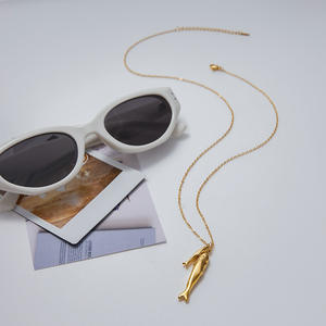 Joyería Ocean, Collar con Colgante de Pez Chapado en Oro, Bajo MOQ, Fabricante de Acero Inoxidable - Product Image 5