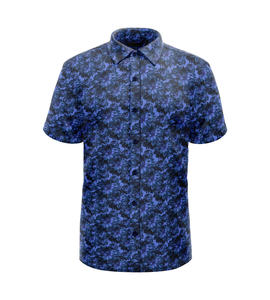 Men's Custom Eco-Friendly Breathable Polyester Button-<b>Down</b> Shirt Anti Wrinkle Smart Casual Short Sleeve Summer Made in PK - Product Image 6