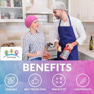 Lot de 1000 capuchons bouffants jetables de 21 pouces en polypropylène blanc couvre-cheveux unisexe accessoires médicaux pour infirmières - Product Image 5