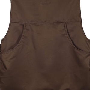 Gilet de chasse sans manches pour homme, marron, avec plusieurs poches, respirant, en softshell, vêtements d'extérieur, style été - Product Image 4