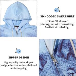 Sudadera con capucha y cremallera completa para hombre, chaqueta con capucha y forro polar, ropa informal para uso diario - Product Image 6