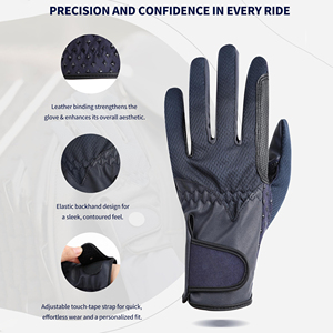 Guantes de Equitación Personalizados 2026, Guantes Ecuestres Unisex para Deportes al Aire Libre, Guantes de Polo Antideslizantes - Product Image 2
