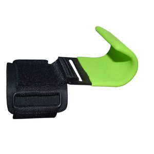 Crochets de musculation en gros pour la gym, crochets de préhension pour l'haltérophilie, sangles de soutien du poignet, crochets d'haltérophilie noirs unisexes - Product Image 1