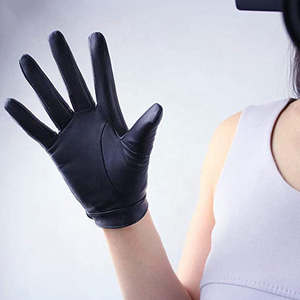 Gants en cuir professionnels pour hommes et femmes, à écran tactile, pour l'hiver, écologiques, chauds, ajustés, pour un usage quotidien - Product Image 5