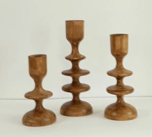 Elegante Portavelas de Madera de Alta Calidad Hecho a Mano Personalizable Decoración para el Hogar, Bodas, Navidad, Regalo de Lujo - Product Image 4