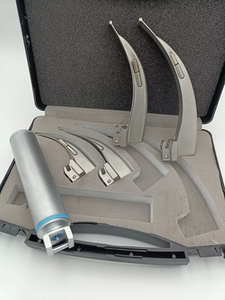 Ensemble de laryngoscopes manuels conventionnels Mac, 4 lames (12, 3, 4), manche moyen, en acier inoxydable allemand, pour os, approuvé CE - Product Image 6