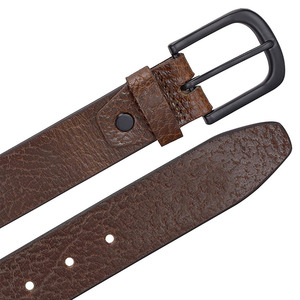 Ceinture en cuir de luxe noire, style décontracté, en promotion, en cuir de vache véritable, personnalisable, créez votre propre ceinture - Product Image 6