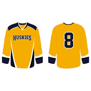 Wholesale OEM <b>Ice</b> Hockey Jersey Mesh Fabric Tackle Twill Embroidery Custom Name Number Lace Up V Neck Sports Team Wear Jersey - Product Image 1