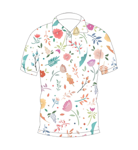 เสื้อเชิ้ตพิมพ์ลายดอกไม้ป่าแบบกำหนดเองสำหรับผู้ชาย แขนสั้นลำลอง คอปกติดกระดุม ระบายอากาศได้ดี น้ำหนักเบา เหมาะสำหรับฤดูร้อน - Product Image 1