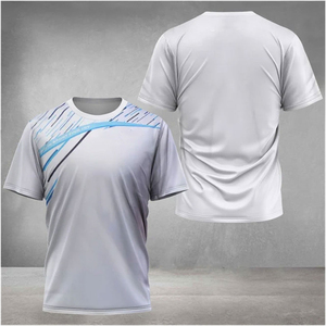 Custom Design Men's Soccer <b>Shirt</b> O-Neck Short Sleeve Regular Fit <b>100</b>% <b>Polyester</b> Quick Dry Breathable Eco-Friendly Knitted Fabric - Product Image 1