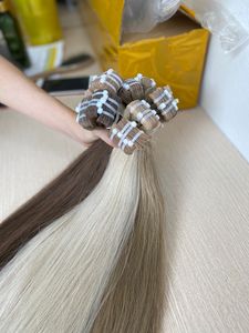 La mejor calidad 100% cinta en extensiones de cabello humano al por mayor Wave and Curl Bundle Vietnam Raw Hair - Product Image 3