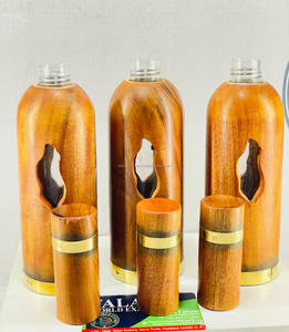 Botella de Agua Personalizada de 1000 ml, Hecha a Mano, Ecológica, de Madera Pura, Diseño Moderno con Acabado Pulido y Efecto Martillado, para Gimnasio y Aire Libre - Product Image 4