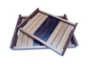 Bandejas de Servir Ecológicas de Madera de Acacia, Plato con Forma de Nubes/Hojas para Decoración de Fiestas, Plato de Madera Grabado a Mano para Comida - Product Image 4