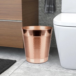 Cubo de Basura Decorativo de Metal de Cobre, Moderno y Hecho a Mano, para Hogar, Oficina, Cocina, Habitaciones de Hotel, Uso en Mesa, de la India - Product Image 5