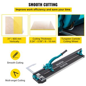 Tagliapiastrelle Manuale da 31 Pollici con Binario Singolo, Posizionamento Laser Preciso, Impugnatura Ergonomica, Ruota di Taglio in Lega, Prodotto da AC - Product Image 3