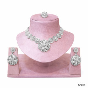 Collier pour femme MOLL JEWELLERS, élégant et tendance, en laiton massif plaqué or/rhodium/argent, avec zircon naturel, chaîne en corde, design feuille - Product Image 4