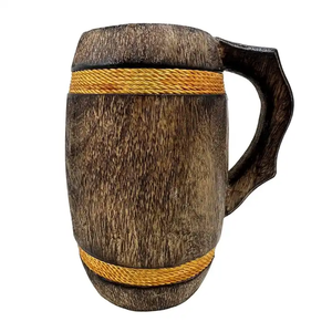 Wood Coffee <b>Mug</b> Wholesale Handmade Wooden Tea Cup Eco Friendly <b>Reusable</b> Drinkware OEM Custom Logo Supplier - Product Image 6