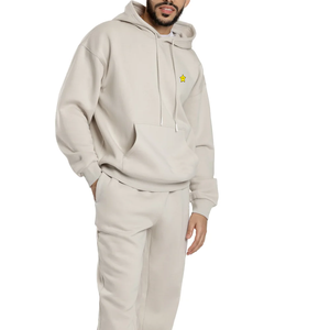 Ensemble de survêtement 2 pièces pour hommes, brodé, pour sports d'hiver et fitness, vêtements de sport réguliers pour la salle de gym, ensembles de survêtements personnalisés imprimés - Product Image 2