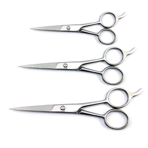 Ensemble de 3 ciseaux de coiffeur de haute qualité, ciseaux de coupe de cheveux professionnels pour salon, acier inoxydable, instrument chirurgical - Product Image 1