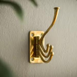 Ganchos de pared metálicos con acabado elegante, perchero para abrigos, sombreros y bolsos, organizador para el hogar. - Product Image 2