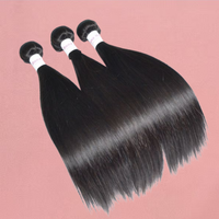 Cheveux humains vierges Remy bruts 100 % naturels d'Inde du Sud, lots en vrac, double trame machine, emballage personnalisable, donneur unique SV3