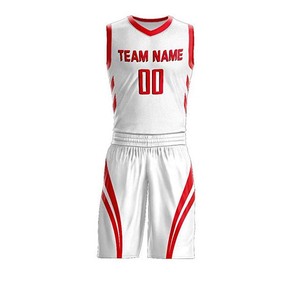 Uniformes de Baloncesto Personalizados de Primera Calidad, Talla Grande, Secado Rápido, Transpirables, Diseño OEM, Conjunto Unisex, 100% Poliéster, Nombre del Equipo - Product Image 1