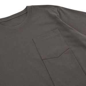 Camiseta de hombre con bolsillo 100% algodón cuello redondo Jersey camiseta transpirable Casual personalizada verano camiseta 2025 - Product Image 2