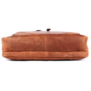 Best Quality Classic Leather <b>Laptop</b> Briefcase Shoulder Bag Zipper Closure Protective Design for Business Travel From India - Product Image 2