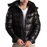Veste matelassée à capuche rouge pour homme, fermeture éclair sur le devant, imperméable, coupe-vent, décontractée, hiver, séchage rapide, respirante, coupe régulière, unie