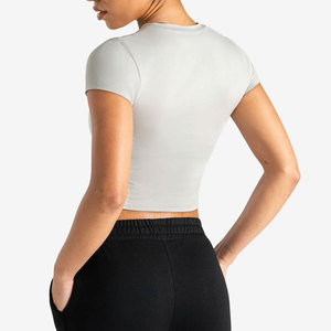 Camiseta Deportiva Corta para Mujer, Diseño Personalizado, Venta de Fábrica, al por Mayor, Secado Rápido - Product Image 2