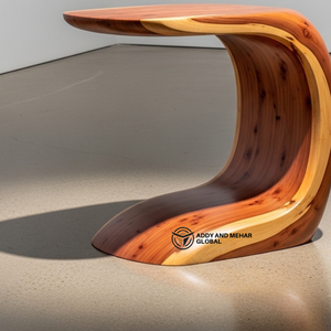 โต๊ะข้างทรงตัวซีไม้เนื้อแข็งทันสมัย โต๊ะออตโตมันและโต๊ะวางของทำมือสุดหรูสำหรับห้องนั่งเล่น โซฟา ห้องนอน สำนักงาน - Product Image 5